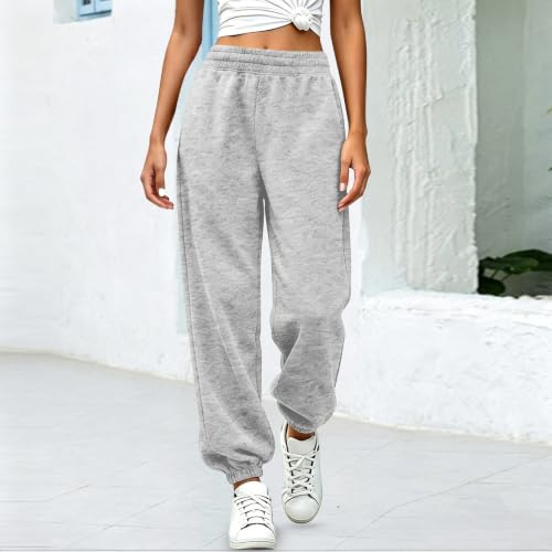 Joggers Pants For Women With Pockets Baggy High Waisted Sweat Pants - image 2