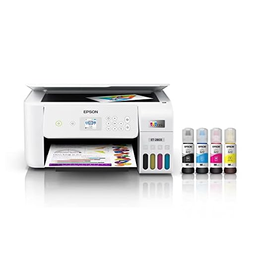 Epson Premium EcoTank 2803 Series All-in-One Color Inkjet Cartridge-Free Supertank Printer I Print Copy Scan I Wireless I Mobile & Voice-Activated Printing I Print Up to 10 ISO ppm I 1.44" Color LCD