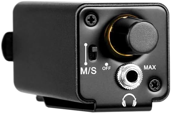 StudioMan PM1-X Headphone Volume Controller - 3.5mm Headphone Jack, XLR Stereo Input, Mono/Stereo Switch, Belt Clip for Stage, Studio, Live Performances