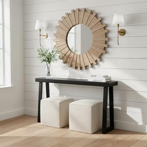 Plank+Beam Classic Console Table, 56 Inch, Black