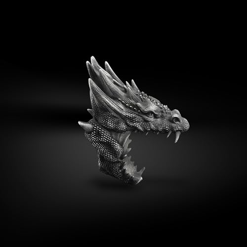 BySilverStone - Huge Serpent Handmade Sterling Silver Mens Biker Ring, Dragon Mythology Ring, Dragon Gothic Ring, Punk Silver Men Jewelry, Gift for Men2