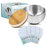 Nuru Platinum Massage Gel Powder Set | 10 x Massage Powder 5g Beutel | 1 x Schalen 500ml
