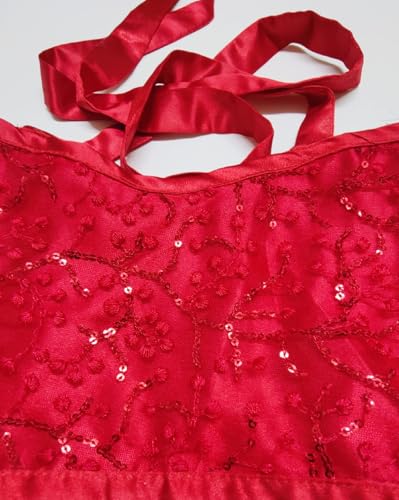 Image of TILISM Baby Girl Crop top&skritfancy Dress (RED,Blue,Pink)