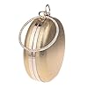 Abendtasche Damen Clutch Mode Runde Banketttasche Damen Mode Bankettkleid Abendkleid Tasche Handtasche Gold #1