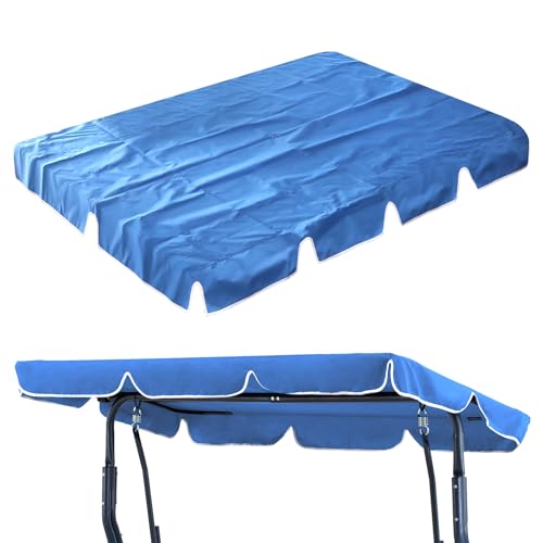 CPROSP Toile de Rechange pour Balancelle de Jardin (180 x 110 cm / 210 x 145 cm): Bâche de Toit pour Balancelle avec 2 Boucles de Tunnel, 100% Tissu Oxford...
