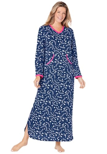 Dreams & Co. Plus Size Long Printed Sleep Shirt