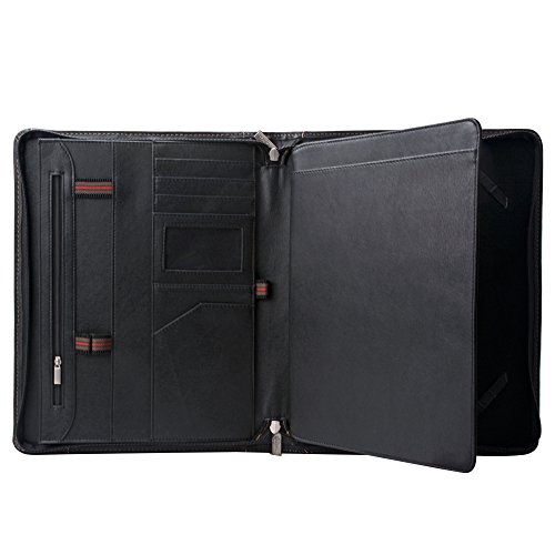 Leather Padfolio With Zipper, Organizer Padfolio Case For 9.7 Inch Ipad Pro, A4 Portfolio For Notepad #TOP3