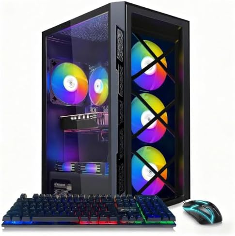 STGAubron Gaming PC Computer Desktop, Intel Core i7 up to 3.9G, G...