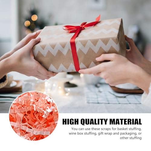 Image of ZEBMOON 2 LB Pink Crinkle Cut Paper Shred Filler Great for Gift Wrapping, Basket Filling, Birthday, Wedding, Valentine's Day, Easter Party Decorations Filling Supplies