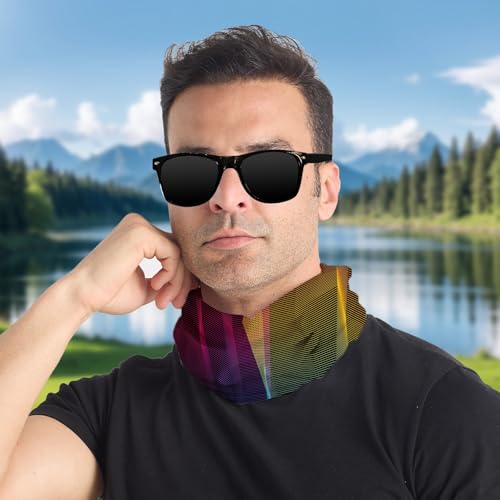 Striped Pattern Cooling Neck Gaiter Face Mask Lightweight Sun Protection Bandana Multifunctional Outdoor Headwear4