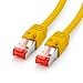 Produktbild CAT.7 Ethernet Patchkabel (RJ45) | 5m | gelb | LAN-Kabel | Netzwerkkabel | S/FTP | bis zu 10 Gbit/s