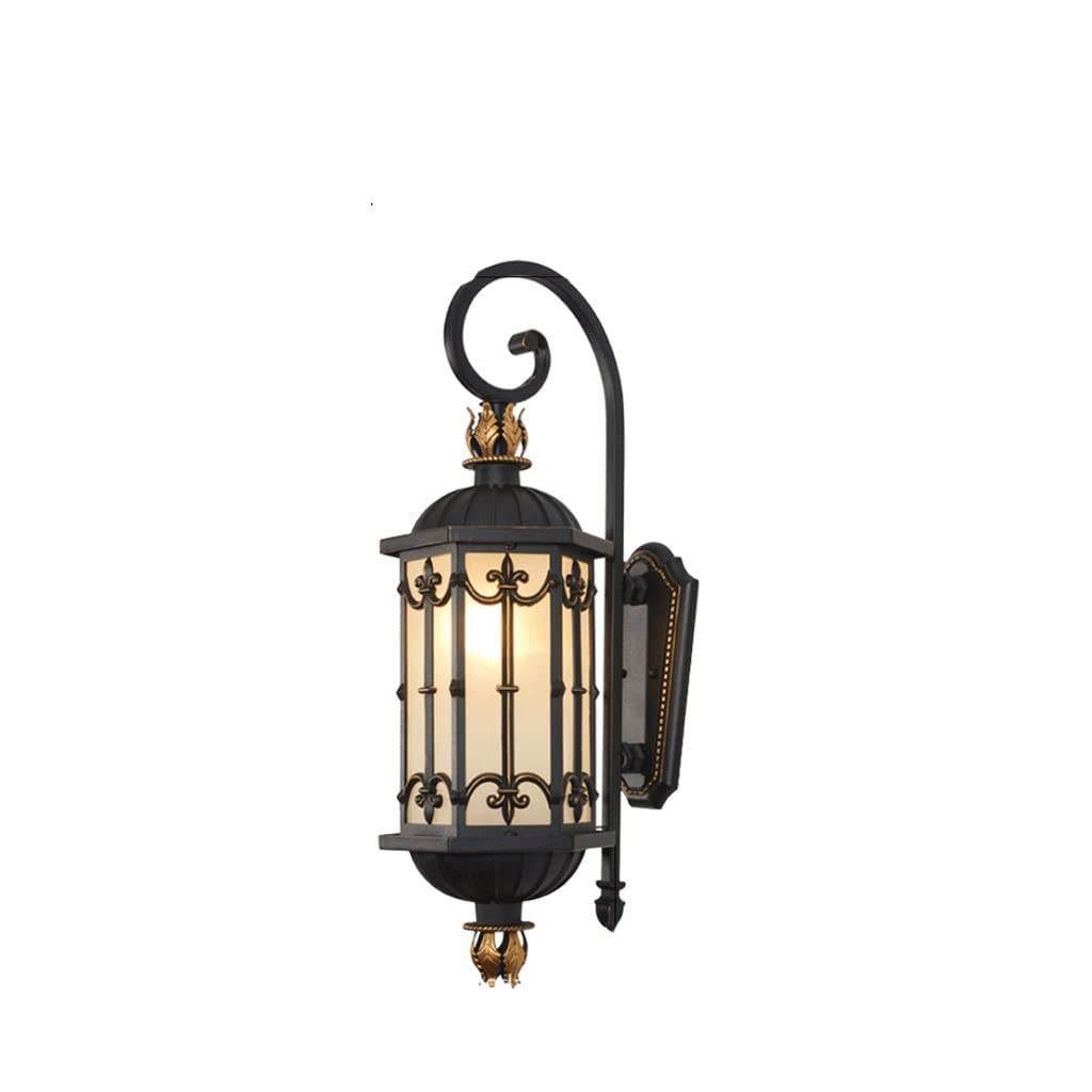 VDOQTLJT Wall Lamps Outdoor Big Light Ip65 Waterproof Creativity Retro Sconce for House Doorway Porch Villa Garden Vintage Exterior Lamp/Warm Bu(Warm Light Bulb)
