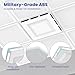 4-Way Ceiling Vent Deflector for 2x2 Drop Ceiling - Air Diverter Redirector, No Tools Required, Even Air Distribution for Office, Classroom & Commercial Spaces
