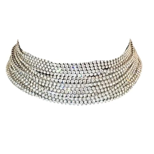 Cadeau créatif tendance pour femme avec ce choker cristal et collier de mariage luxe