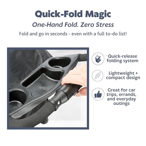 TRIXIE Buggy für Hunde, 47 × 100 × 80 CM, 4,6 kg - extra leicht, schwarz, bis 11 kg belastbar - 28958