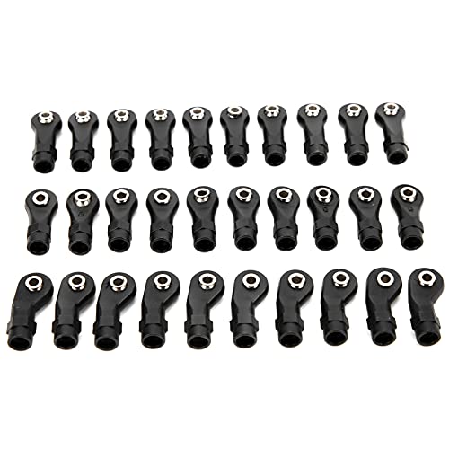 Dilwe - Dilwe RC Linkage Rod End, RC Kugelgelenkkopf 30pcs Spurstangenköpfe 30pcs Link Linkage Rod End für -4 1/10 RC Auto