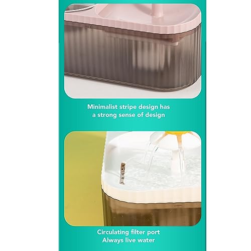 Fuente para agua y comedero para gatos y perros 2 en 1 miniatura 4