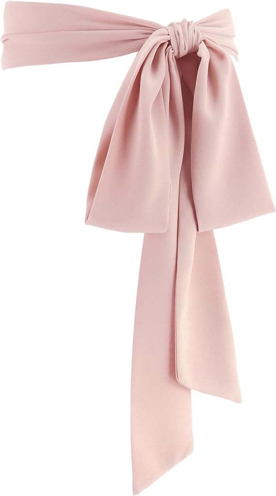 Theaque Unisex Pink Women Chiffon Sash Belt Dress Sash Waist Belt For Special Occasion Bridal Wedding Prom Formal 3'' Wide (Pink)