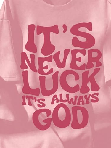 SweatyRocks Girl's Cute Letter Print Graphic Tees Short Sleeve Crewneck Casual Loose T Shirt Tops4