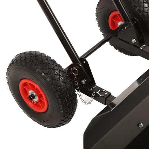 Generic Snow Shovel for Driveway, Heavy Duty Adjustable Snow Pusher, Wheeled Rolling Plow with Wheels for Driveway Sidewalk and Doorway Removal