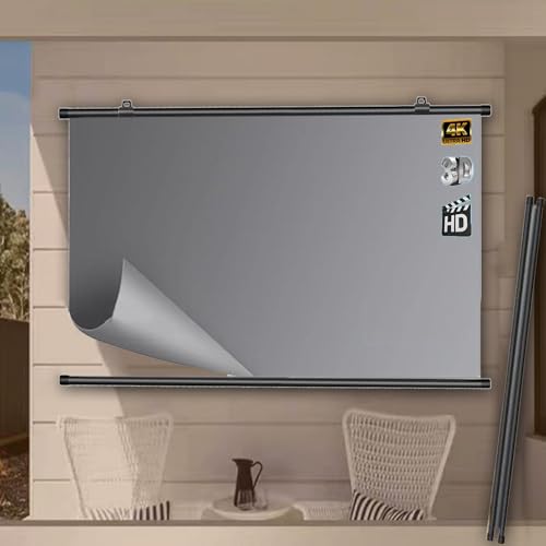 Pantalla de Proyector Manual Portátil 72" 16:9 Anti-Luz