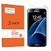 Galaxy S7 Screen Protector,TANTEK [Anti-Bubble] [HD Ultra Clear] Premium Tempered Glass Screen Protector for Samsung Galaxy S7(2016 March Released),-[3Pack]