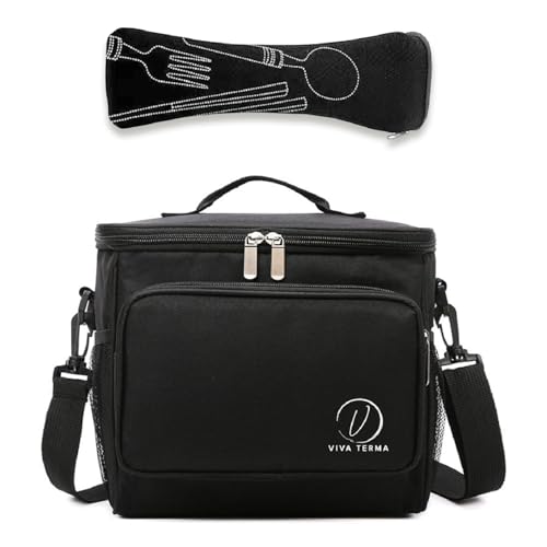Viva Terma Bolsa Termica Porta Alimentos, Fiambrera Termica Comida Trabajo 11L, Bolsa Porta Alimentos, Nevera Pequeña Portatil, Loncheras de trabajo, para almuerzo, playa, picnic