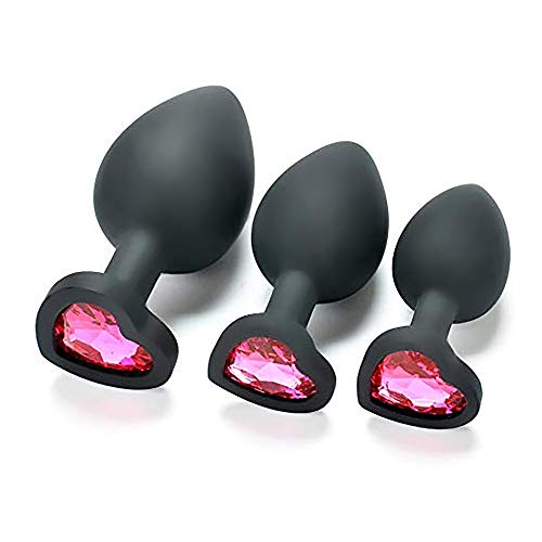 Set of 3 T-bar Base - Silicone ToysJeweled Stimulator Toys for Men