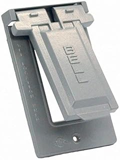 Hubbell-Bell 5103-0 Weatherproof Single Gang Vertical Device Mount Cover GFCI (Pack of 4)