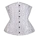 Bustier 26 de Acero Deshuesado Largo Troso Corset Reloj de Arena Underbust Cincher