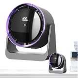 Whisper Quiet Cooling Fan – Supporto per striscioni da tavolo, facile montaggio su asta da tavolo | Robusto telaio decorativo dorato sul tavolo, di morsetto regolabile per feste di nozze