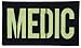 Medic - Glow in The Dark - Tactical Morale Patch with Hook-Fastener Backing - 2x3.5