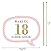Big Dot of Happiness Funny Chic 18th Birthday - Pink, Black and Gold - 18th Birthday Party Photo Booth Props Kit - 10 Piece