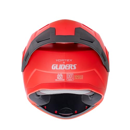 Image of GLIDERS Vortex with Spoiler Flip-Up Full Face Helmet with Clear Visor
