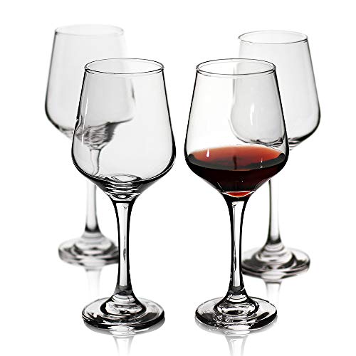 Wine Glasses Set Of 4 ,Durable Red Wine Glasses For Bordeaux/Cabernet,Thick Resistant White Wine Glasses For Housewarming,Wedding,Anniversary,15Oz #TOP1