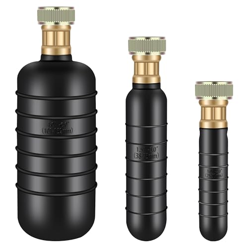 Zhaoyao Kit de vejiga de drenaje universal de 3 piezas, eficiente limpiador de línea de alcantarillado que se adapta a tuberías de drenaje de 1 a 6 pulgadas, destapa fregaderos de cocina, desagües de