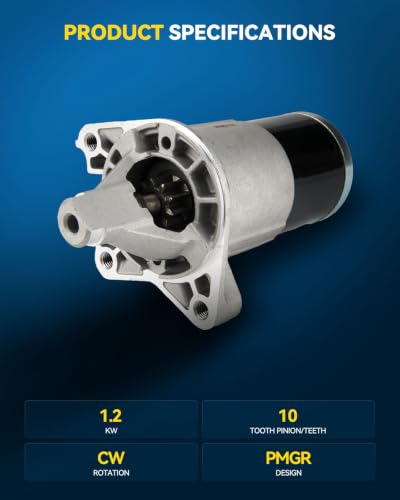 Image of PHILTOP Starter Motor Replace 19025N Compatible with Chrysler Dodge | 2005-2010 300,for Dodge 2006-2010 Charger, 2005-2008 Magnum, 2009-2010 Challenger,M000T22071,17910,SR6459X,19025,04801651AA
