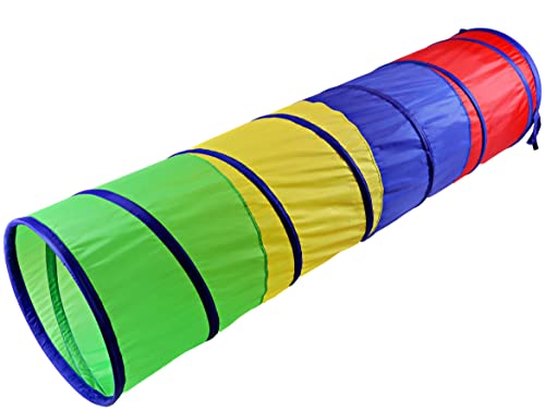 NARMAY® Tunnel de Jeu pour Enfants - pour intérieur et extérieur - 48 x 183 cm