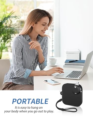 Hülle für Anker Soundcore Work AI Digitales Diktiergerät, yystao weiche Silikon-Schutzhülle, Staubdicht, Stoßfest und Langlebig, Schwarz