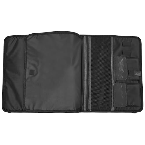 Avery 2" Inch Zipper Binder, 3 Round Rings, Durable Messenger Nylon Zipper Black Binder, Tablet Holder, 6-Pockets with 5 Tab Dividers, Carry-All Storage Binder (26051) image 8