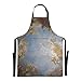 AQQA París Francia Versalles París Francia Histórico Chef Camarera Delantal Ajustable 88x68cm Delantal de cocinero Waterdrop Delantal de cocina para hombre para hombres y mujeres
