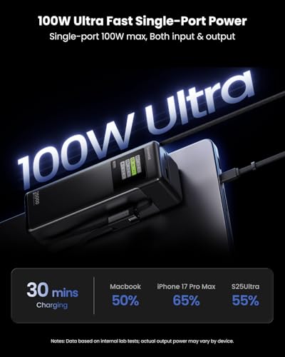 100W USB-C Power Bank for Laptop