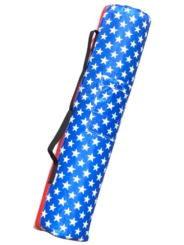 MYSUPOT 40x7x7 (US Flag M) Replacement Bag for Folding Camping Chair Camp Chairs Hammock Yoga Mat Beach Chair Umbrella Tent Bag 420D Oxford Polyester Fabric w/Side Pockets American Flag