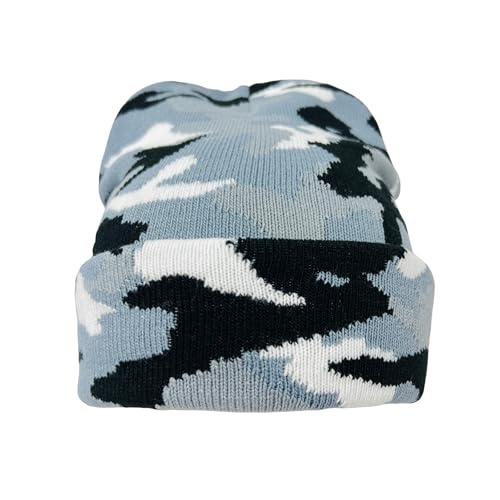 Super Soft Child Unisex Camo Print Winter Knit Beanie