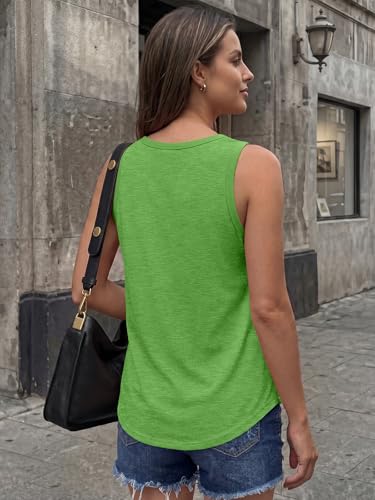 Image of AUTOMET Women's Square Neck Tank Top | Soft Lightweight Sleeveless Shirt, Loose Fit Flowy Summer Basic for Layering, Casual & Workout