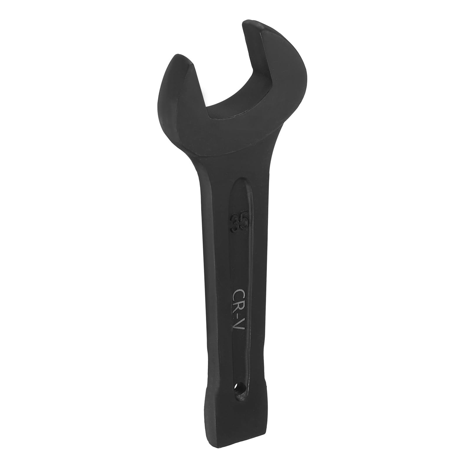 sourcing map Open End Striking Wrench 35mm Metric CR-V Steel Single Open Spanner Baking Paint U Shape Head Wrench Hand Tool for Mechanical Automotive Repair