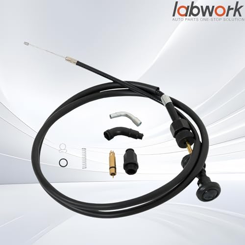 labwork Carburetor Choke Cable and Starter Valve Plunger Kit Replacement for Honda Rancher 350 TRX350 Foreman 400 TRX400 by labwork - Image 2