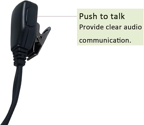 Miniatura 7 de BVMAG Walkie Talkie Auricular con Micrófono PTT para Motorola CLS1410 CLS1110 CP200D CP200 CP185 RDM2070D Radio bidireccional