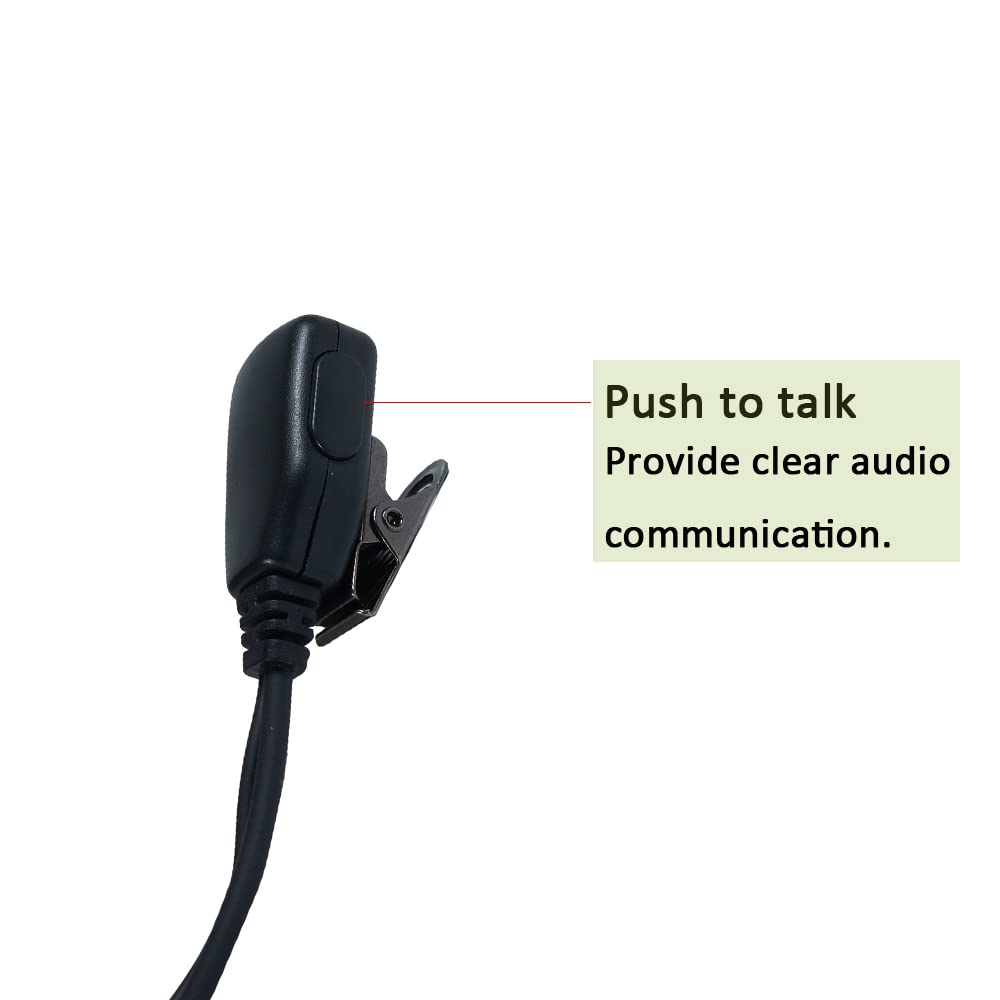 Auricolare per radio Motorola, CLS 1110 auricolare con microfono per radio bidirezionale Cp200d Cp200 CLS1410 CP185 Rdm2070d, confezione da 10