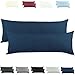 CelinaTex Active Seitenschläferkissen Bezug Doppelpack Set 40x120 dunkel blau Baumwolle Jersey Stillkissen Kissenhülle 5001552